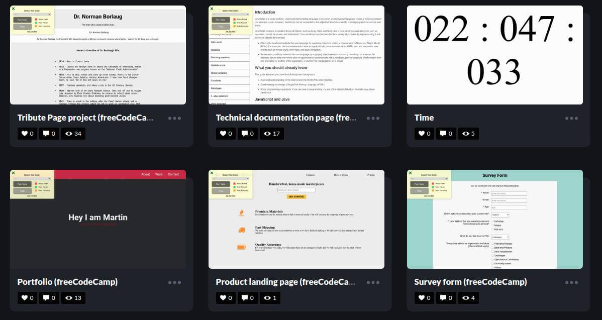 FreeCodeCamp projects